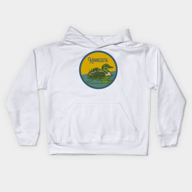 Minnesota Decal Kids Hoodie by ZSONN